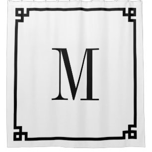 Black Key Border Monogram