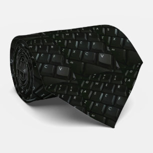 Black-Keyboard Geek Tie