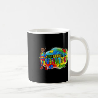 Black Kid Autism Different Is Beautiful Autism Awa Coffee Mug