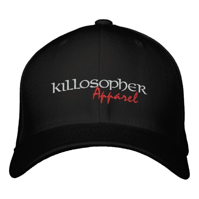 Black Killosopher Apparel Flexfit Cap (Front)