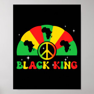 Black King African American Juneteenth 1865 Black  Poster