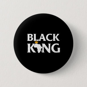 Black King African Map Black Pride Melanin Kids Me 2 Inch Round Button