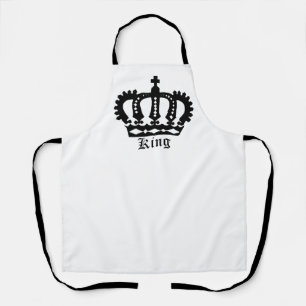 Black King Crown on Apron