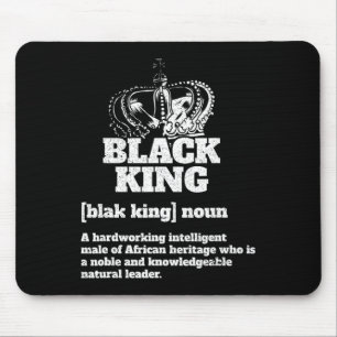 Black King Definition African American Pride Black Mouse Pad