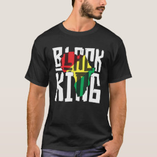 Black King For Boys Men History Month Africa Triba T-Shirt