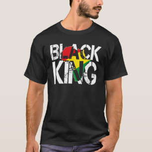 Black King For Boys Men History Month Africa Triba T-Shirt
