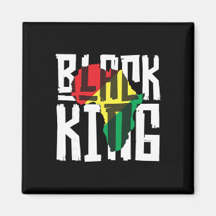 Black King For Boys Men History Month Africa Tril  Magnet