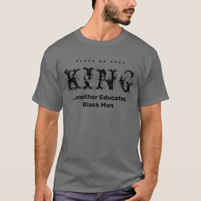 Black King Graduation T-Shirt (Front)