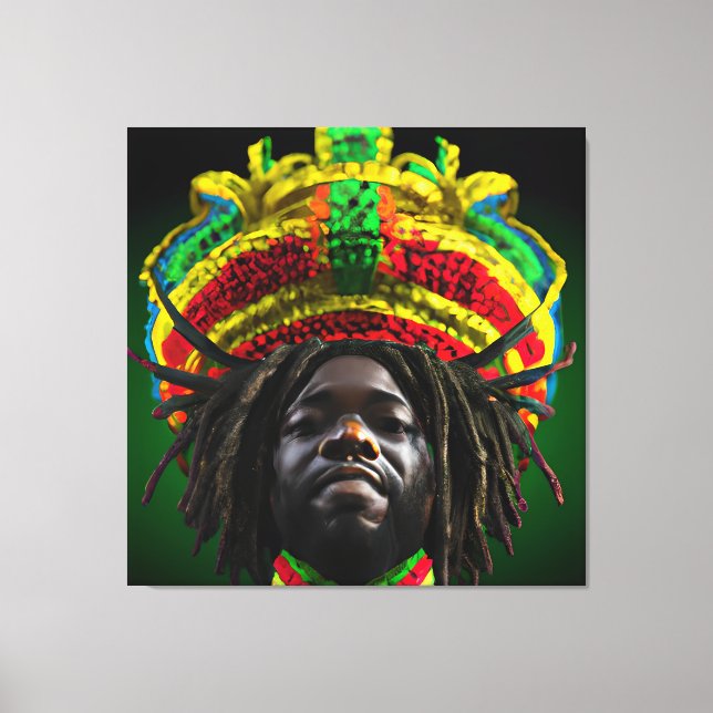 Black King Melanin Man Bruh Men Son Boy Prince Canvas Print (Front)