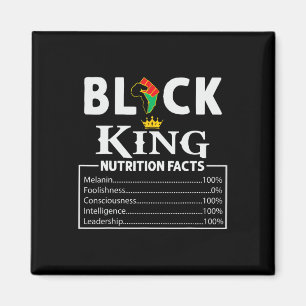 Black King Nutritional Facts Black History Month M Magnet