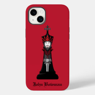 Black King / Personalized name Case-Mate iPhone Ca 14 Plus Case