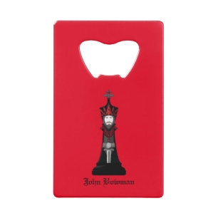 Black King / Personalized name Credit Card Bottle Opener