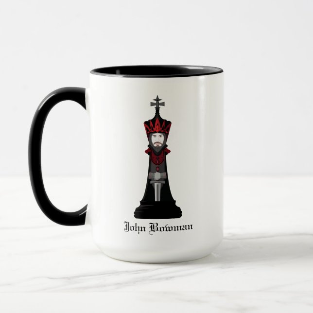Black King / Personalized name Mug (Left)