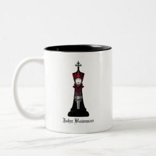 Black King / Personalized name Two-Tone Coffee Mug