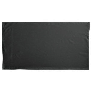 Black King Size Pillowcase
