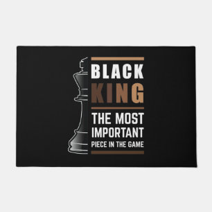 Black King The Most Important Piece In The Game 1 Doormat