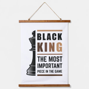 Black King The Most Important Piece In The Game 2 Hanging Tapestry
