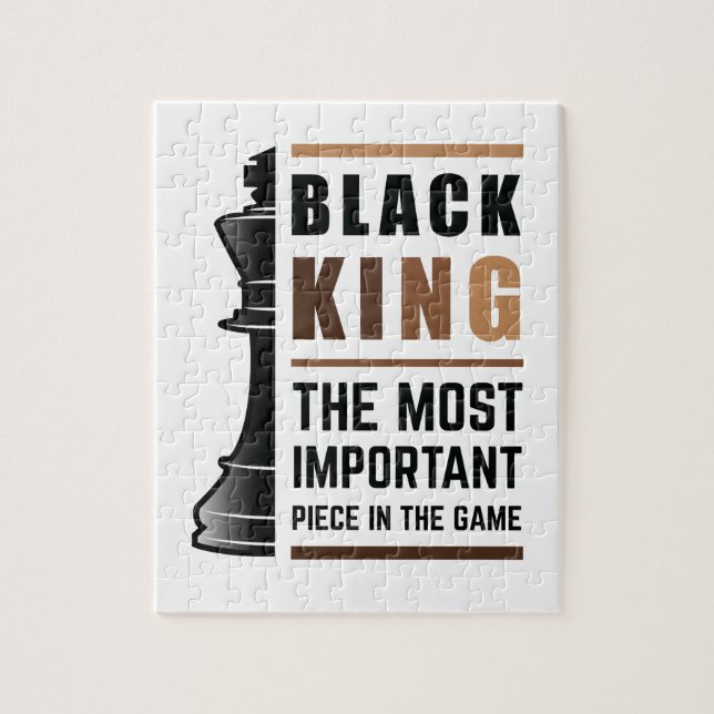 Black King The Most Important Piece In The Game 2 Jigsaw Puzzle (Vertical)