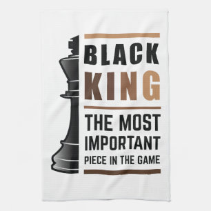 Black King The Most Important Piece In The Game 2 Kitchen Towel