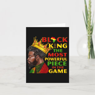 Black King The Most Powerful Piece In The Game For Card
