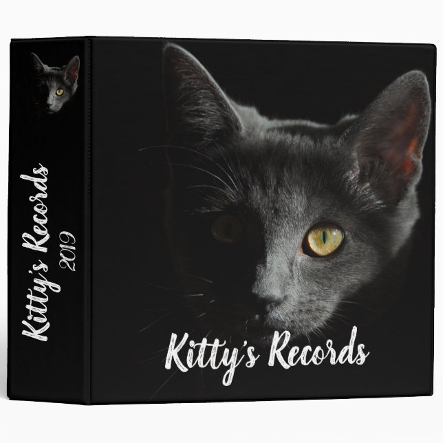 Black Kitten Beauty Binder (Front/Spine)