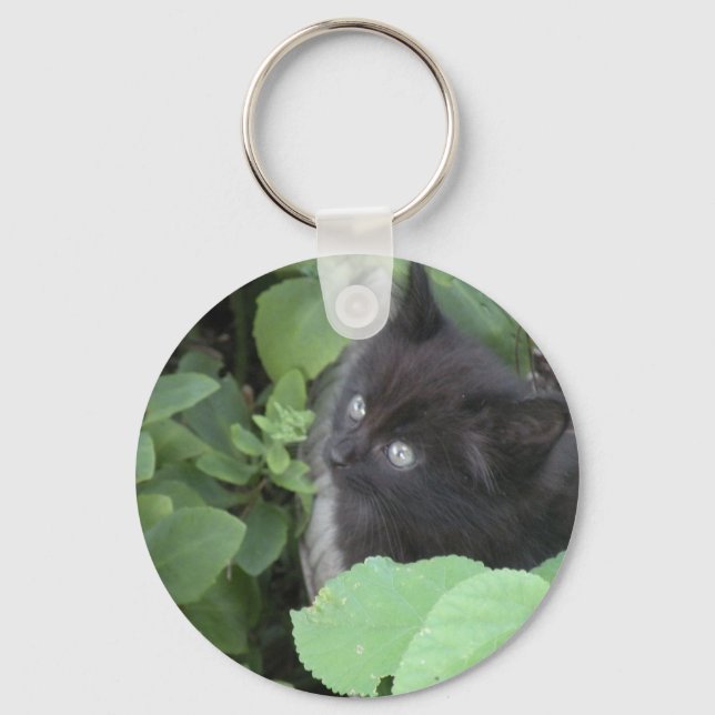 Black kitten keychain (Front)