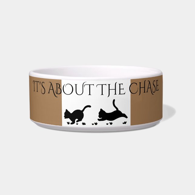 Black kittens feeding bowl customized! (Front)