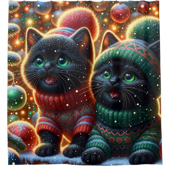 “Black Kittens’ Santa Sighting" (Front)