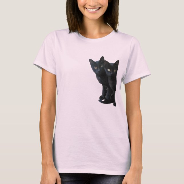 Black kittens T-Shirt (Front)
