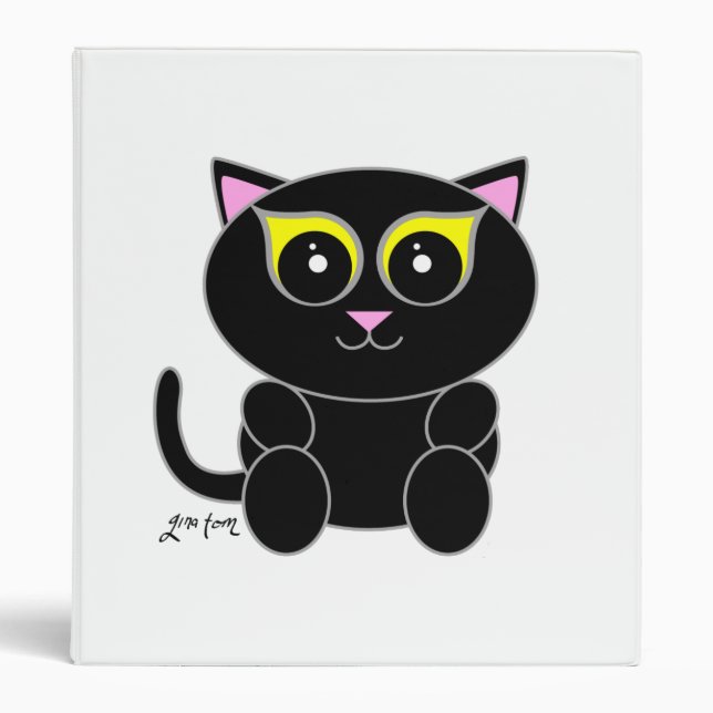Black Kitty Binder (Front)