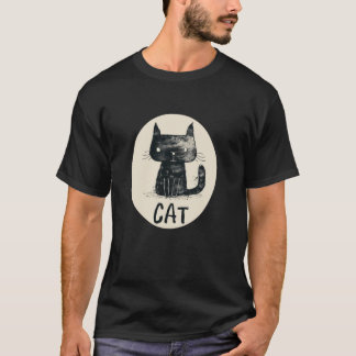 Black Kitty for Cats and Pets Fans T-Shirt