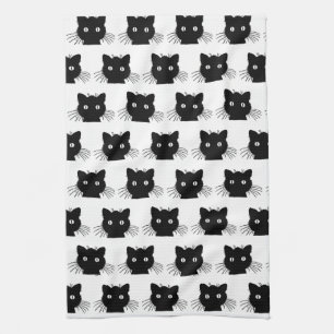 Black Kitty Kitchen Towel