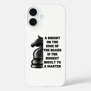 Black Knight Chess Strategy Power Wisdom Master iPhone 16 Case