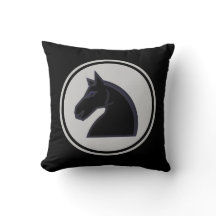 Black Knight Horse Chess Piece