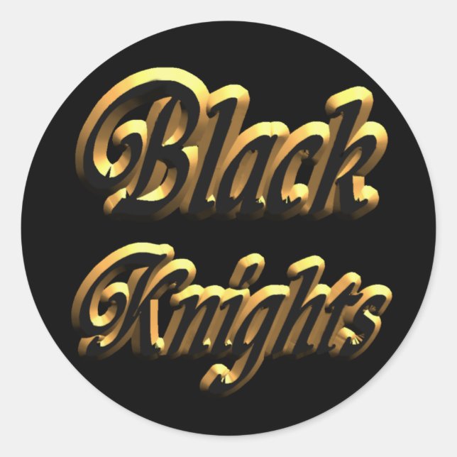 Black Knight Sticker3- Classic Round Sticker (Front)