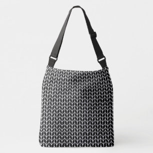 BLACK KNIT Crossbody Bag