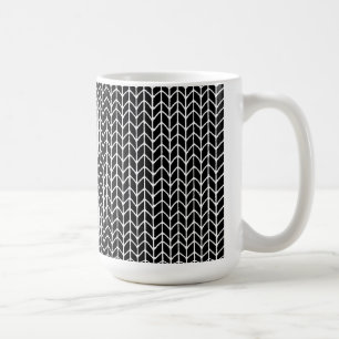 BLACK KNIT Tall White Mug