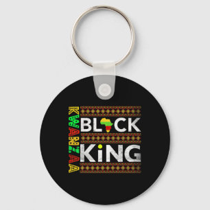 Black Kwanzaa King Africa American Men Bruh Man Da Keychain