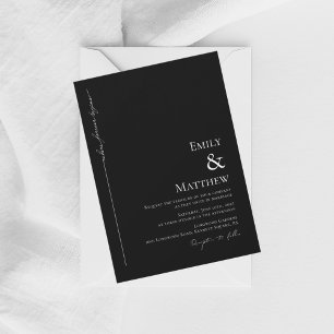 Black là où Forever commence Faire-part de mariage