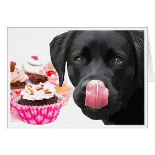 Black Lab All Occasion Card - Cartes Cupcake
