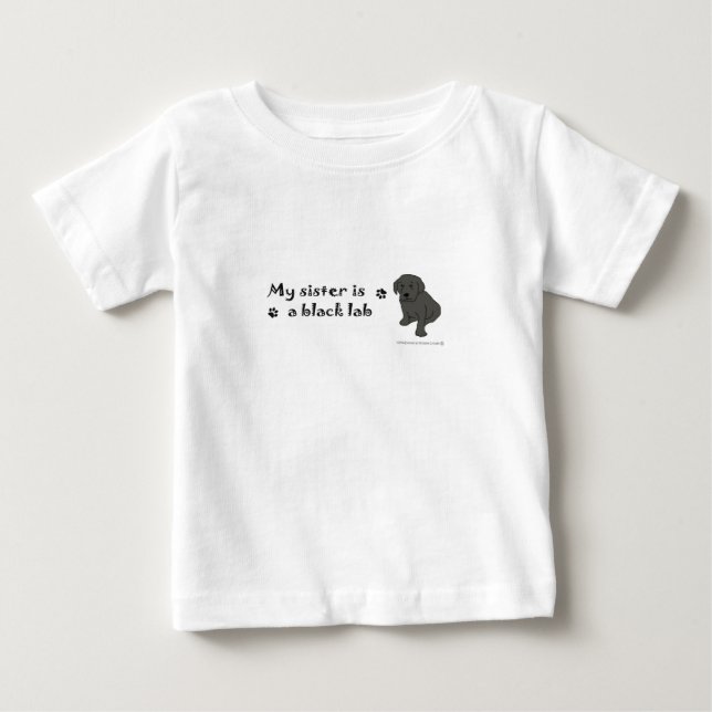 black lab baby T-Shirt (Front)
