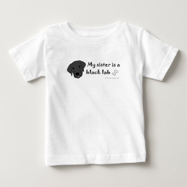 black lab baby T-Shirt (Front)