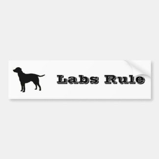 Black Lab Bumper Sticker 1