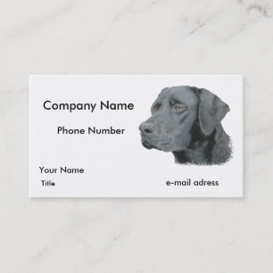 Black Lab Business Card