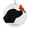 Black Lab Christmas Cardinal - Cute Labrador Dog