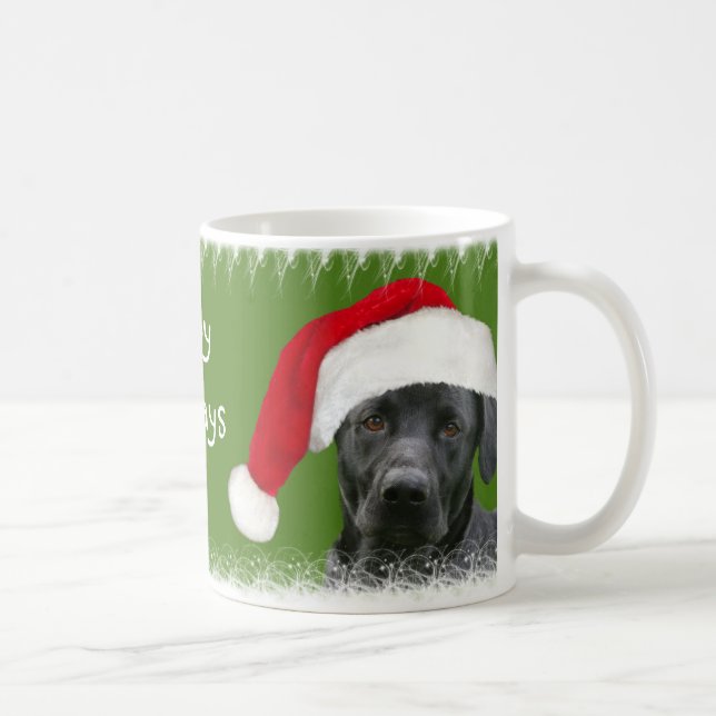 Black lab Christmas Coffee Mug (Right)