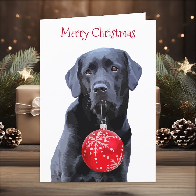 Black Lab Christmas - Labrador Holiday - Black Lab (Creator Uploaded)