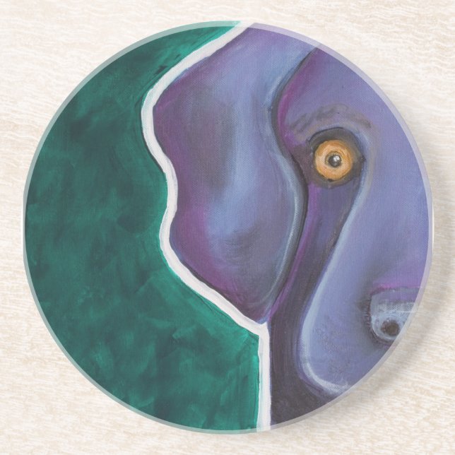 Black Lab Coaster (Front)
