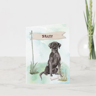 Black Lab Congratulations on New Dog Note Card
