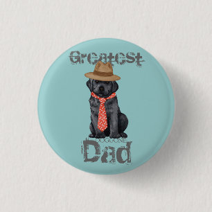 Black Lab Dad 1 Inch Round Button